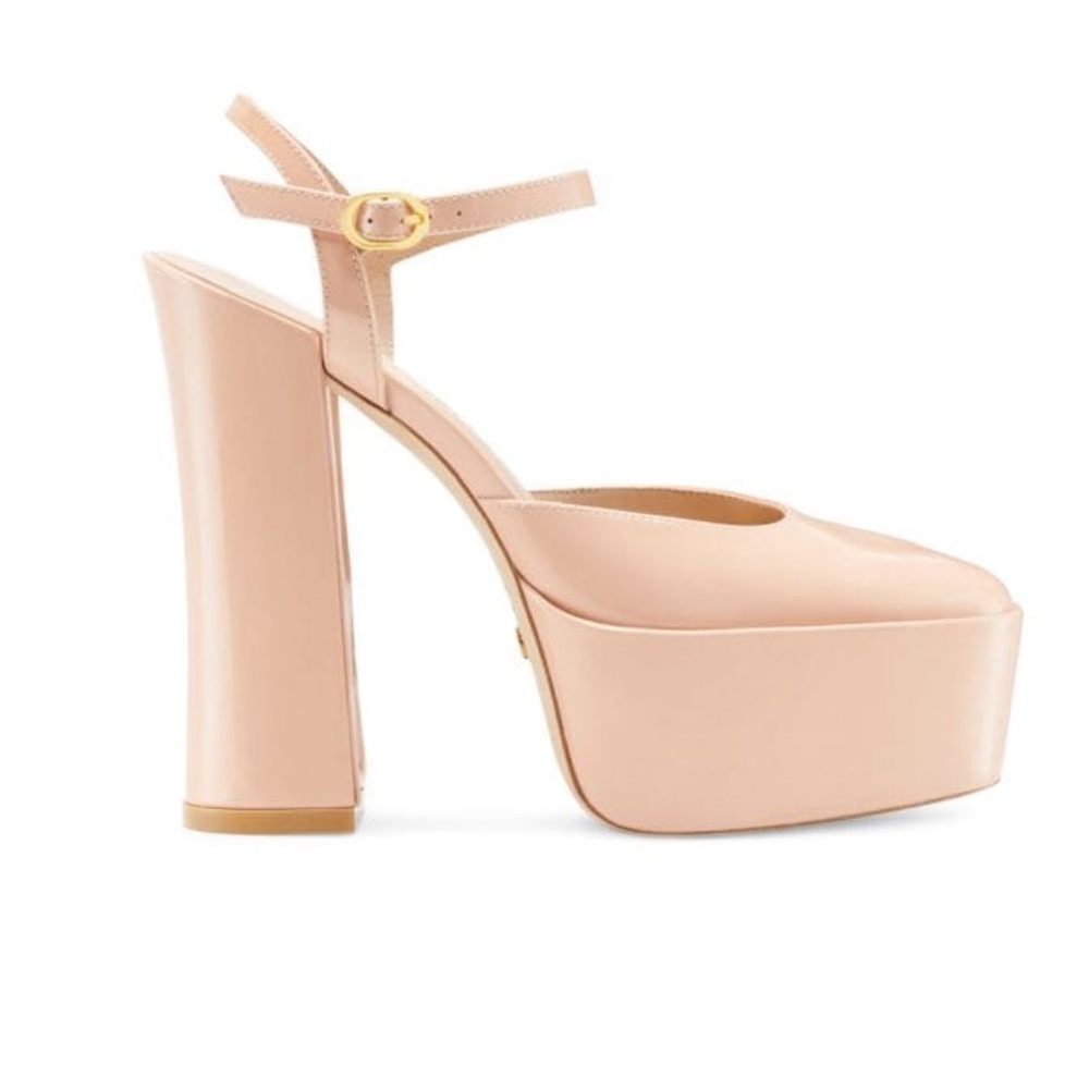 Stuart Weitzman Skyhi Patent Leather Platform Pumps